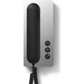 Siedle HTA 811-0 E/S Cornetta citofono - nero con elementi di design in acciaio inox 200041543-00
