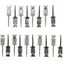 VOLTCRAFT MSO-GRIPPER Set di clip di prova connettore 0,64 mm CAT I 9 colori