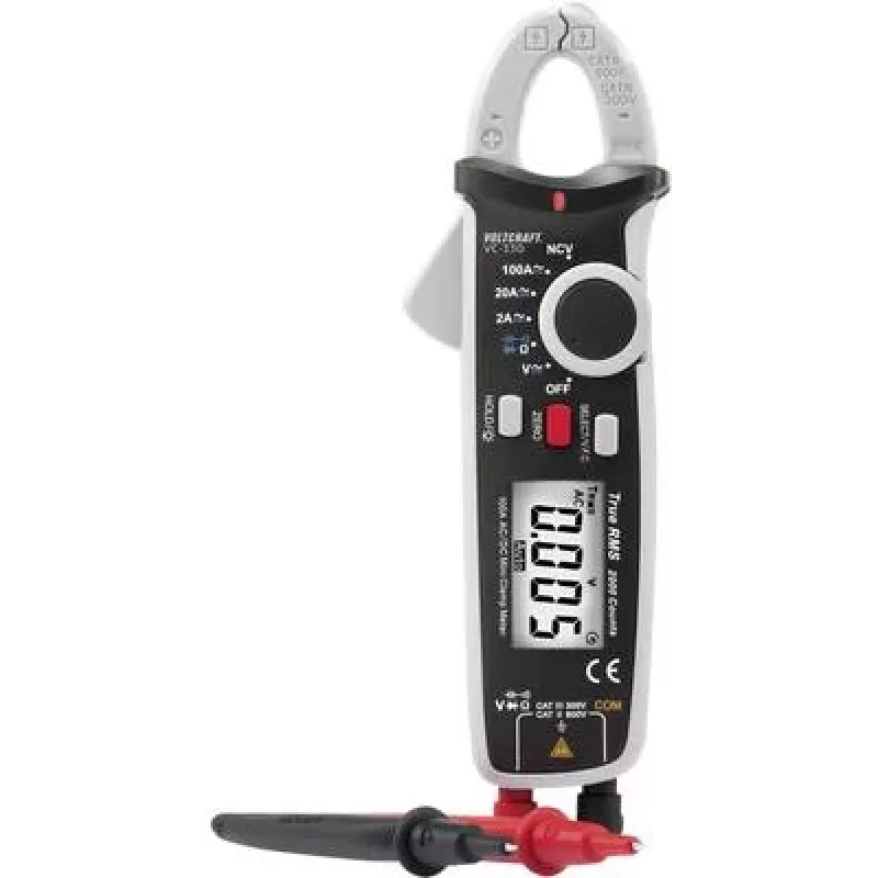 VOLTCRAFT VC-330 pinza amperometrica digitale CAT II 600 V, CAT III 300 V, 2000 count