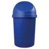 helit cestino rotondo con coperchio basculante, 45 litri, blu, polipropilene, Ø400 mm x H700 mm (H2401334)
