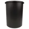 HELIT the double cestino per carta, ovale, 20 L, nero, PE, senza coperchio, parte 1 (H6103795)