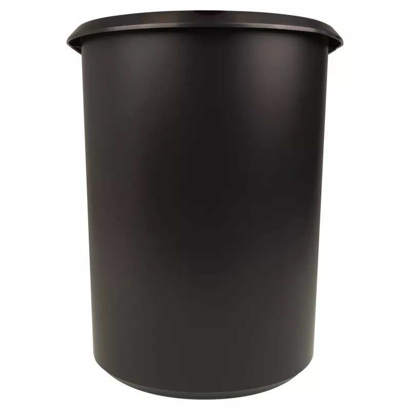 HELIT the double cestino per carta, ovale, 20 L, nero, PE, senza coperchio, parte 1 (H6103795)