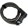 FISCHER lucchetto a catena articolato per bici 900 mm, 24 mm maglie in acciaio temprato, nero con supporto telaio 85860