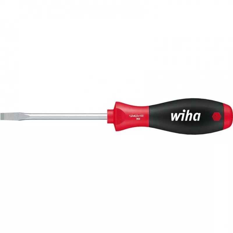 Wiha SoftFinish cacciavite a taglio 6,5 mm larghezza lama, 150 mm lunghezza lama, DIN ISO 2380 00703