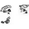 FISCHER BICI lucchetto a spirale antracite con allarme a chiave 85908:FISCHER