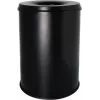 Helit H2515495 cestino in acciaio con coperchio spegnifiamma, 15 litri, nero, rotondo