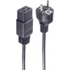 SHIVERPEAKS Basic cavo di alimentazione Schuko a IEC C19, 3 m, 16 A, nero BS60015-S