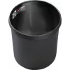 HELIT H6106495 cestino rotondo ignifugo, 18 L, nero