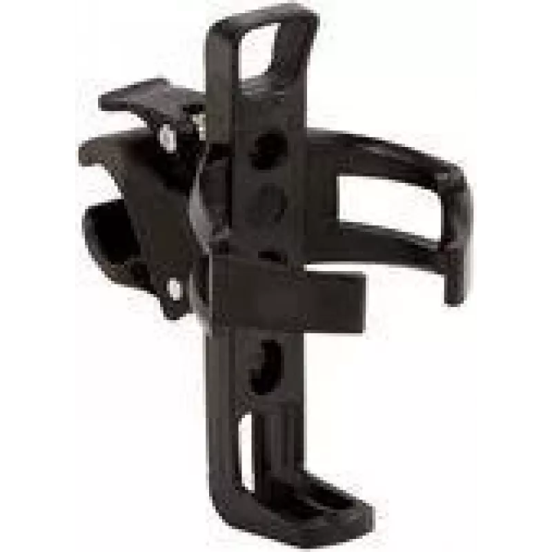 FISCHER portaborraccia per bici, plastica con montaggio universale su manubrio o telaio, 1 pezzo (86087)