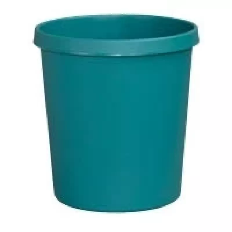 HELIT H61058-52 cestino rotondo in plastica 18L verde