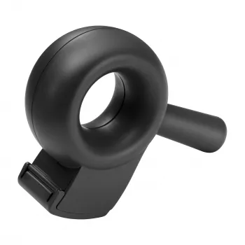 HELIT the bagel Srotolatore portatile per nastro da imballaggio, plastica riciclata, nero, per nastro da 50 mm, anima 76 mm H6380095