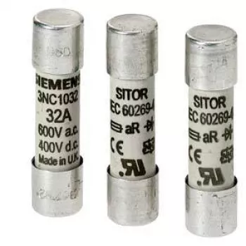 SIEMENS SITOR Fusibile cilindrico 80A 660V AC/700V DC gR 22x58mm (3NC2280)