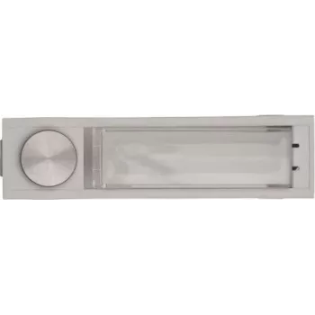 RITTO 1229922 Pulsante campanello in acciaio inox con portanome per serie Portier