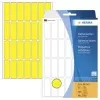 HERMA 2361 Etichette adesive in carta gialle opache permanenti, 13 x 40 mm, 896 etichette (32 fogli x 28)