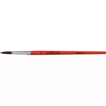 Pelikan Sorte 23 Pennello tondo misura 10, pelo di pony, manico in legno laccato arancione 711077