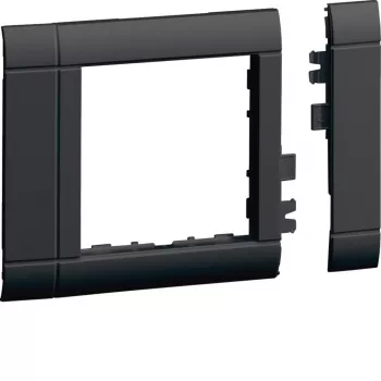 Hager GR0800A9011 copertura telaio per passaggio cavi OT800, 80mm, nero grafite (RAL 9011)