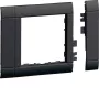 Hager GR0800A9011 copertura telaio per passaggio cavi OT800, 80mm, nero grafite (RAL 9011)