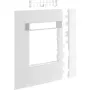 Hager copertura telaio modulare GR1202A9016, bianco traffico, 2 file, 120mm