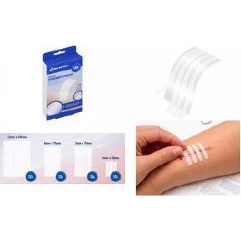 FIRST AID ONLY strisce sterili per chiusura ferite, bianco, 140 strisce per blister (P-10095 00)