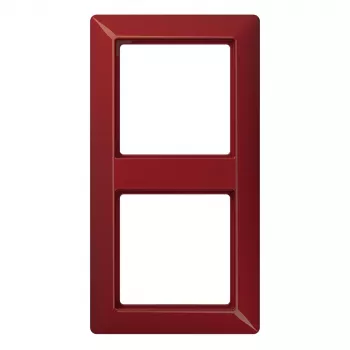 JUNG AS 500 placca, 2 moduli, rosso rubino (RAL 3003), orizzontale/verticale AS582BFRT