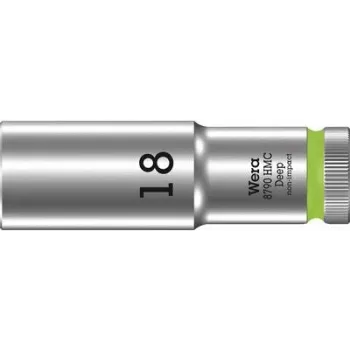 Wera 05004558001 Zyklop 8790 HMC Chiave a bussola esagonale attacco 1/2 di pollice 18mm con scanalatura di sicurezza a sfera
