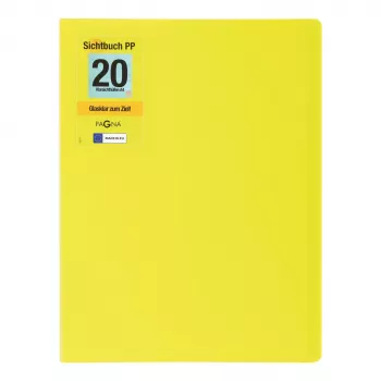PAGNA School display book A4, 20 buste, verde lime 21012-17