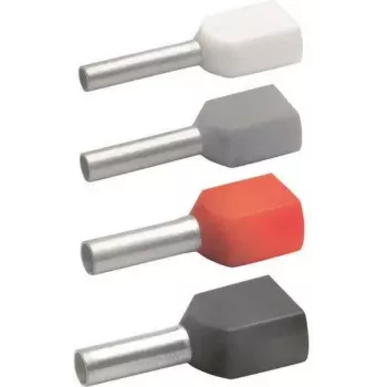 Klauke 87313 doppio puntalino 2 x 0,75 mm² grigio