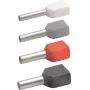 Klauke 87313 doppio puntalino 2 x 0,75 mm² grigio