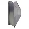 HELIT H2518000 portariviste in mesh DIN A4 filo metallico argento verniciato a polvere, 1 pezzo