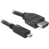 DeLOCK cavo HDMI-a-Micro-HDMI 2 m, 32 AWG, High Speed con Ethernet, 4K 82664
