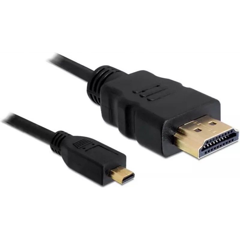 DeLOCK cavo HDMI-a-Micro-HDMI 2 m, 32 AWG, High Speed con Ethernet, 4K 82664