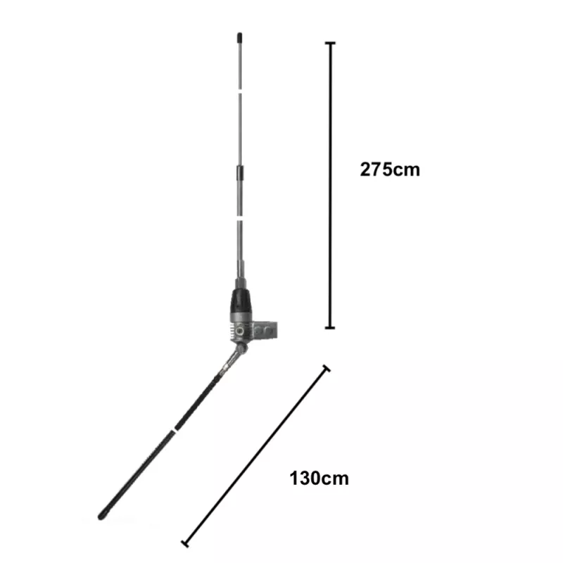 Antenna da balcone Midland Albrecht AE LS Boomerang 27-A, 275 cm, 600 W, radiatore in alluminio 6350