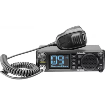 Ricetrasmettitore CB Midland Albrecht AE6390 12/24V 4W AM/FM VOX installazione a incasso DIN con display 2,4