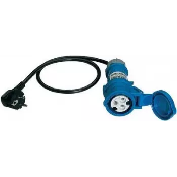 Adattatore di misura Benning da spina Schuko a presa CEE caravan 16 A 3 poli blu (044143)