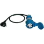 Adattatore di misura Benning da spina Schuko a presa CEE caravan 16 A 3 poli blu (044143)