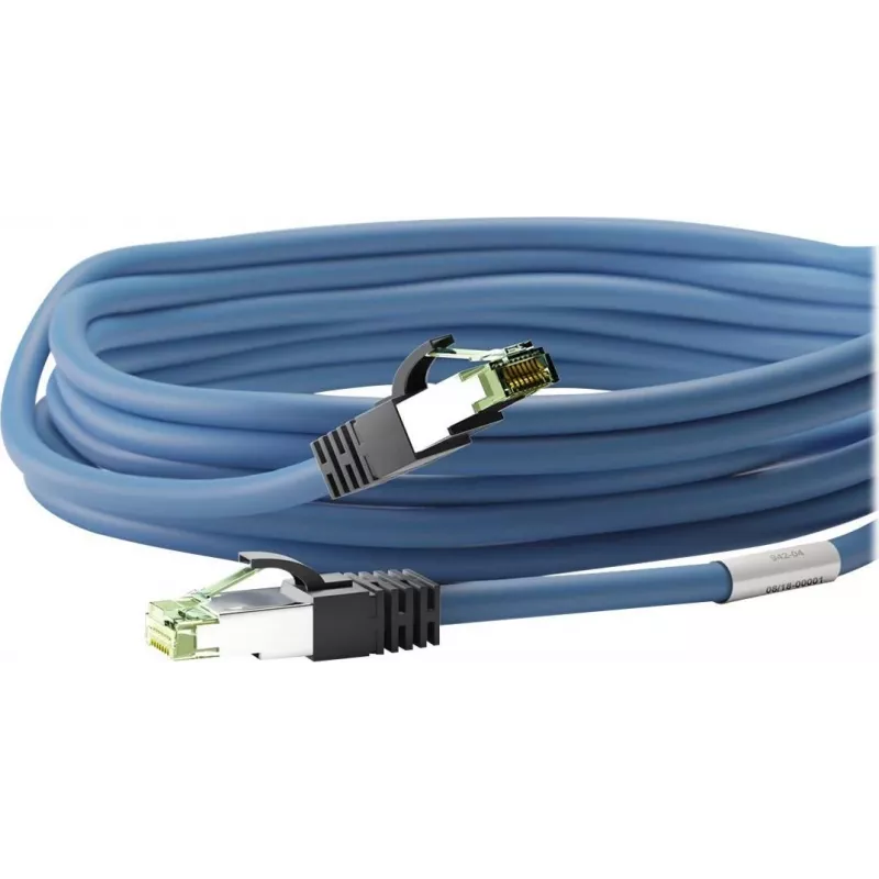 Cavo patch Wentronic Goobay CAT 8.1, S/FTP (PiMF), blu, 5 m, LSZH, rame, 24 AWG 45662