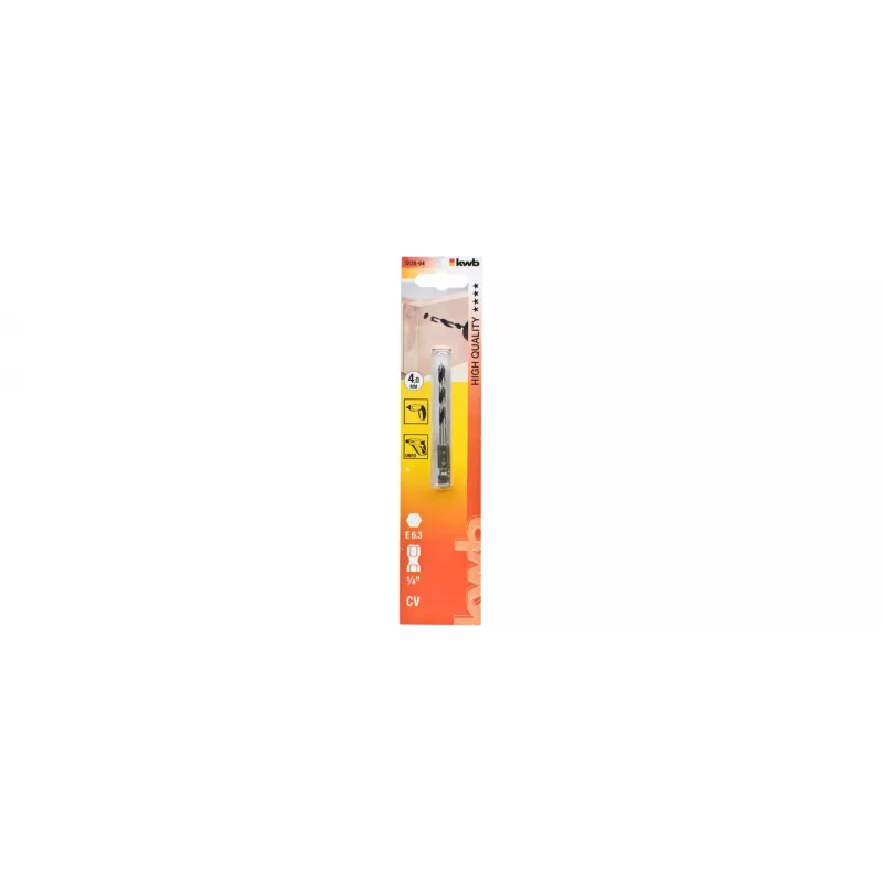 Punta elicoidale per legno kwb 513904 4 mm x 50 mm