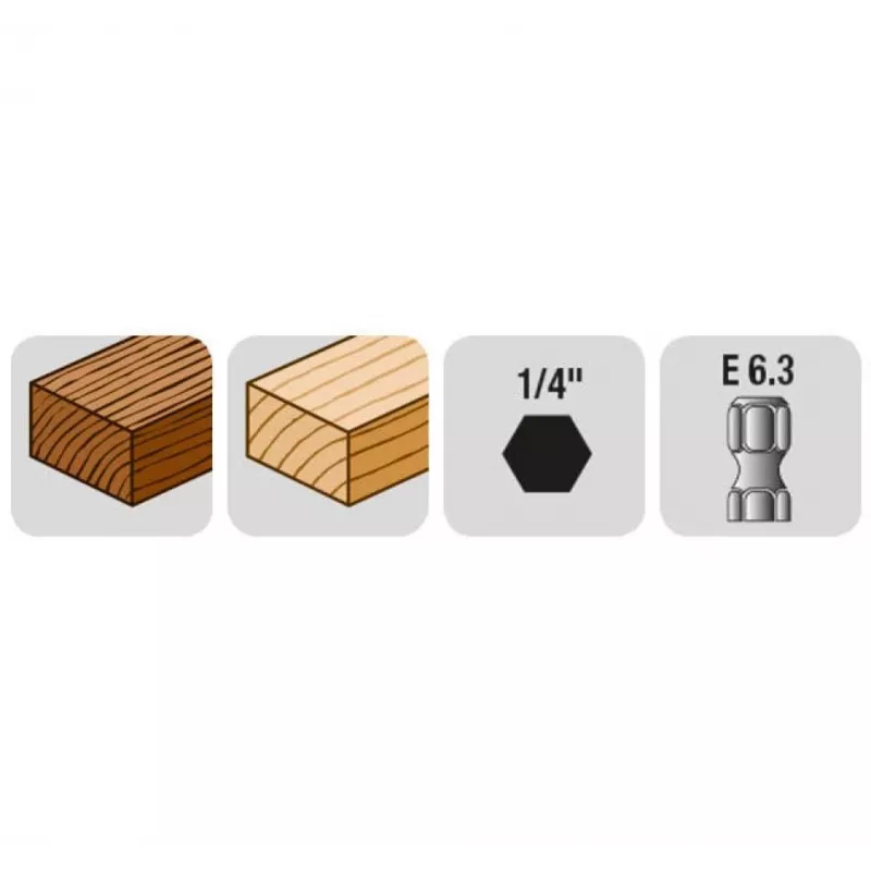Punta elicoidale per legno kwb 513904 4 mm x 50 mm