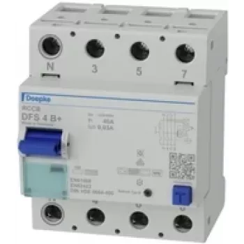 Interruttore differenziale Doepke DFS 4 040-4/0.03-B+ sensibile a tutte le correnti, 4 poli, 40 A, 30 mA, tipo B+ 09134895