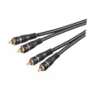 Cavo audio Wentronic AVK 132-1000 10 m RCA, 2x connettore RCA a 2x connettore RCA, nero 50434
