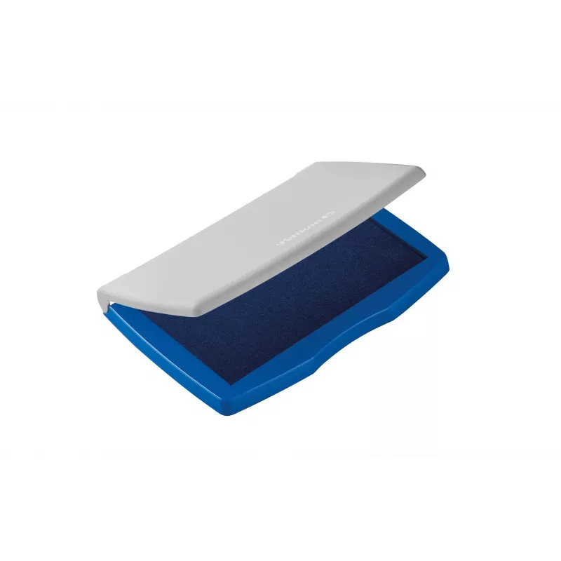 Cuscinetto per timbri Pelikan in custodia di plastica, blu/grigio, 110 x 70 mm 337709