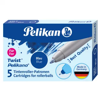 Cartucce d'inchiostro per rollerball Pelikan confezione da 5 blu (824705)