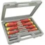 TECLINE set di 8 cacciaviti isolati VDE in scatola trasparente 94918