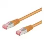 Wentronic Goobay cavo patch CAT 6, S/FTP (PiMF), arancione, 0,5 m - LSZH senza alogeni, rame (93467)