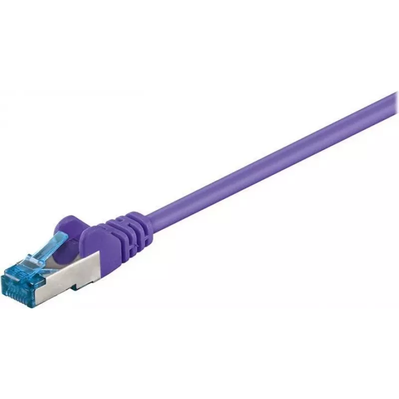 Wentronic Goobay cavo patch CAT 6a S/FTP, RJ45, viola, 3 m, LSZH, rame 93789