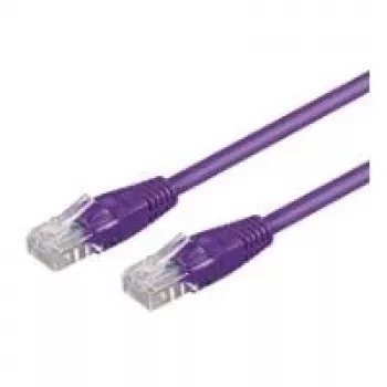 Wentronic 7m cavo patch di rete CAT5e UTP, connettore RJ45 maschio a maschio, contatti dorati, viola 95246