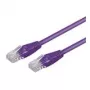 Wentronic 7m cavo patch di rete CAT5e UTP, connettore RJ45 maschio a maschio, contatti dorati, viola 95246