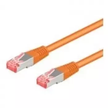 Wentronic Goobay cavo patch CAT 6, S/FTP (PiMF), arancione, 25 m, LSZH senza alogeni, rame (95649)