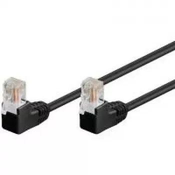 Wentronic 96086 cavo patch Cat5e U/UTP RJ45, nero