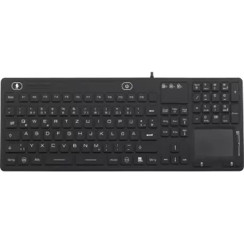 Renkforce tastiera USB industriale IP68 con superficie touch, nero (iM-IKB110-BK)
